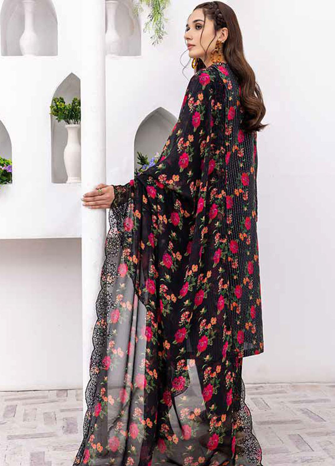 Rang-e-Bahaar By Charizma Embroidered Lawn Suits Unstitched 3 Piece CRZ23RB-V2 CRB-11 - Spring / Summer Collection