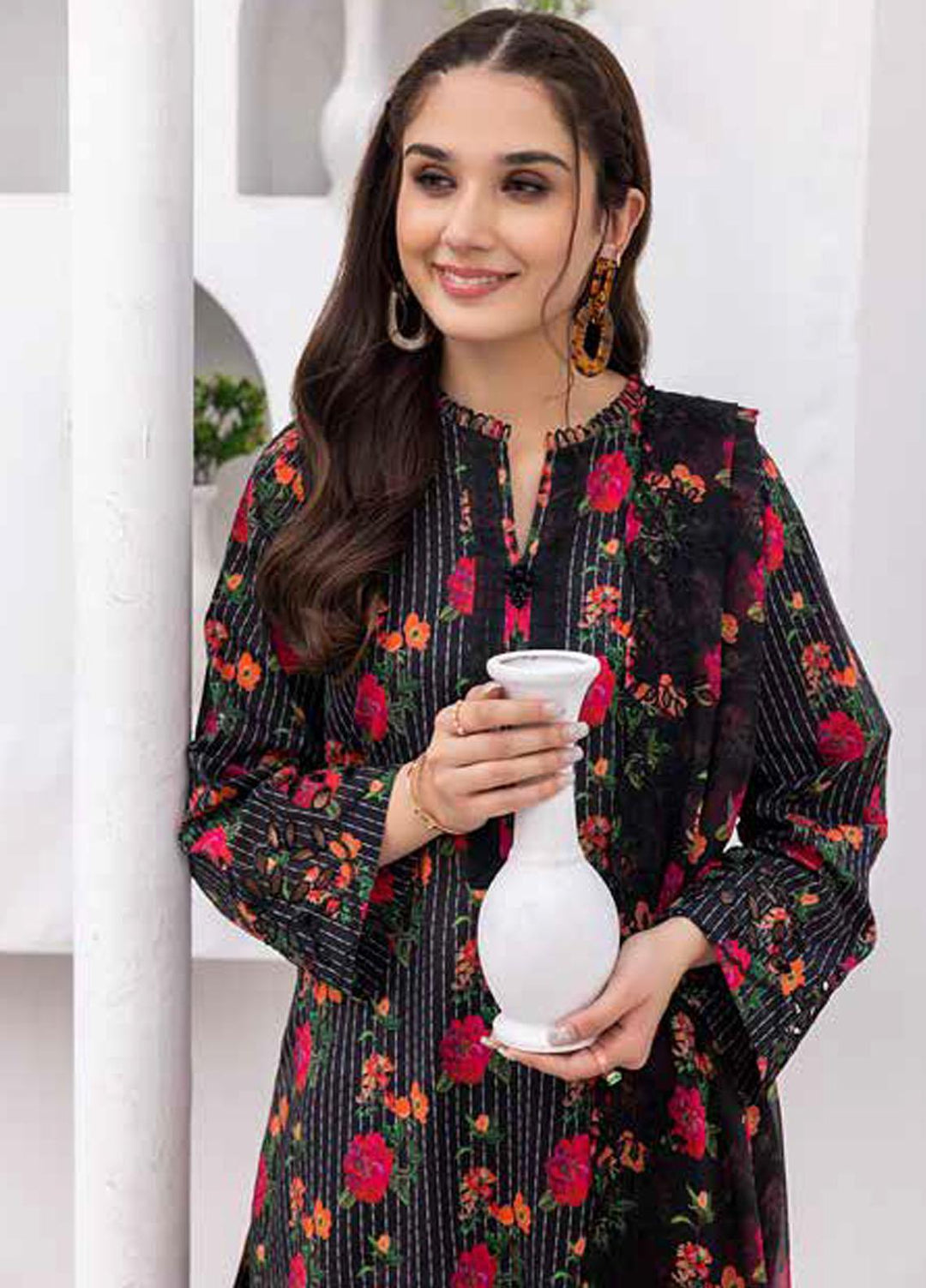 Rang-e-Bahaar By Charizma Embroidered Lawn Suits Unstitched 3 Piece CRZ23RB-V2 CRB-11 - Spring / Summer Collection