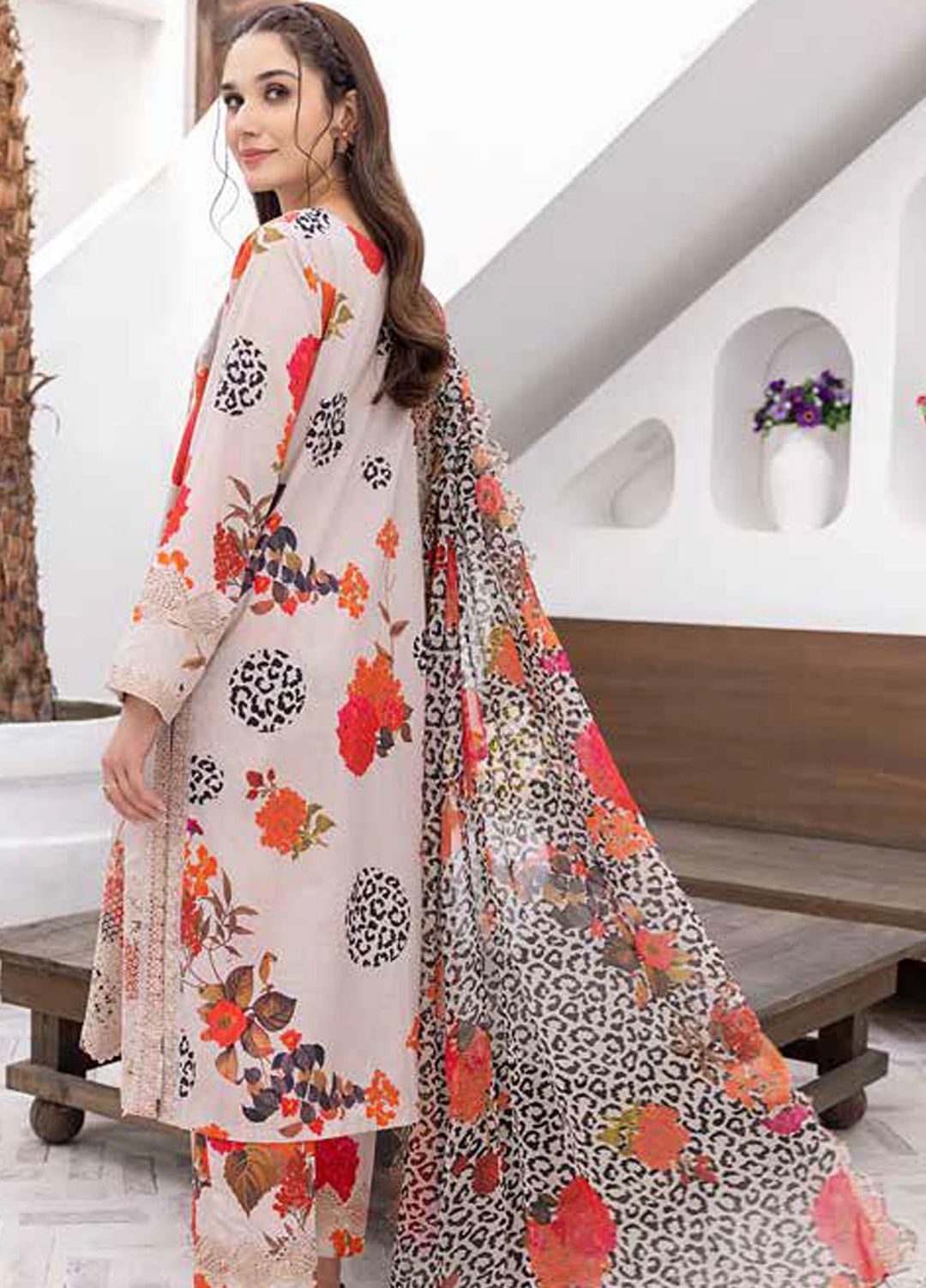 Rang-e-Bahaar By Charizma Embroidered Lawn Suits Unstitched 3 Piece CRZ23RB-V2 CRB-12 - Spring / Summer Collection