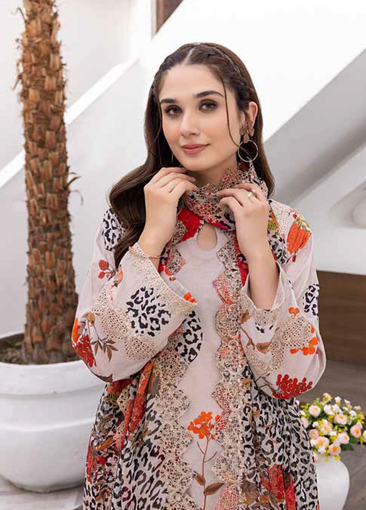Rang-e-Bahaar By Charizma Embroidered Lawn Suits Unstitched 3 Piece CRZ23RB-V2 CRB-12 - Spring / Summer Collection
