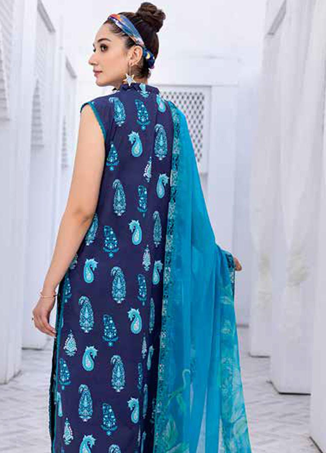 Rang-e-Bahaar By Charizma Embroidered Lawn Suits Unstitched 3 Piece CRZ23RB-V2 CRB-13 - Spring / Summer Collection