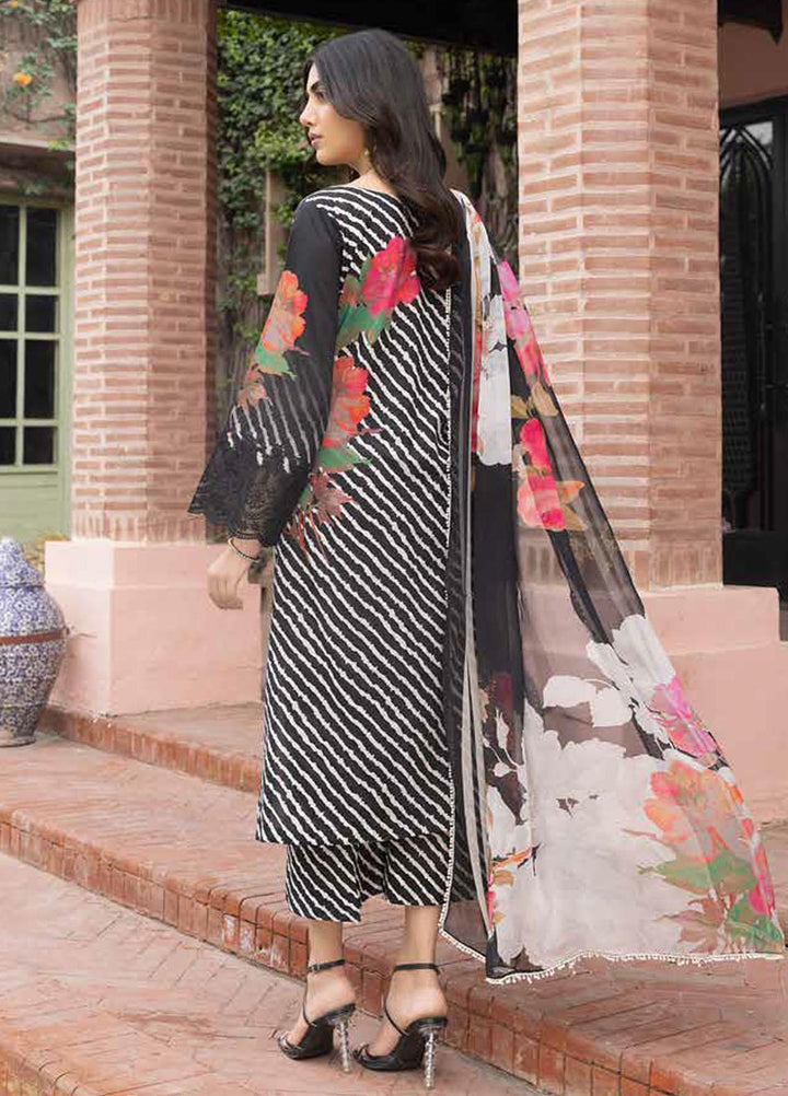 Rang-e-Bahaar By Charizma Embroidered Lawn Suits Unstitched 3 Piece CRZ23RB-V2 CRB-14-B - Spring / Summer Collection
