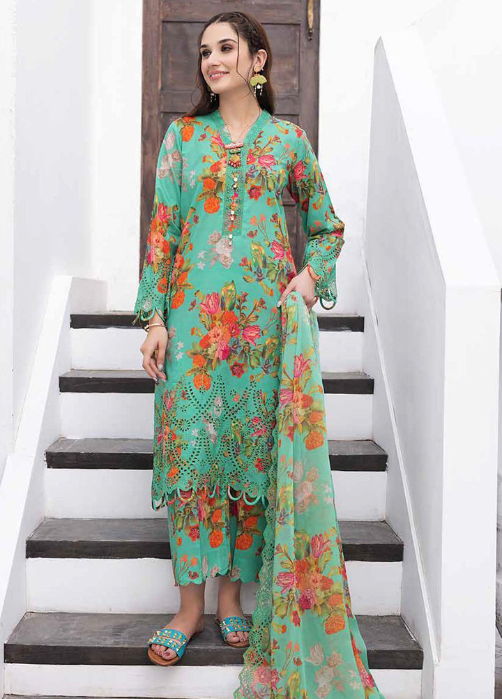 Rang-e-Bahaar By Charizma Embroidered Lawn Suits Unstitched 3 Piece CRZ23RB-V2 CRB-15 - Spring / Summer Collection