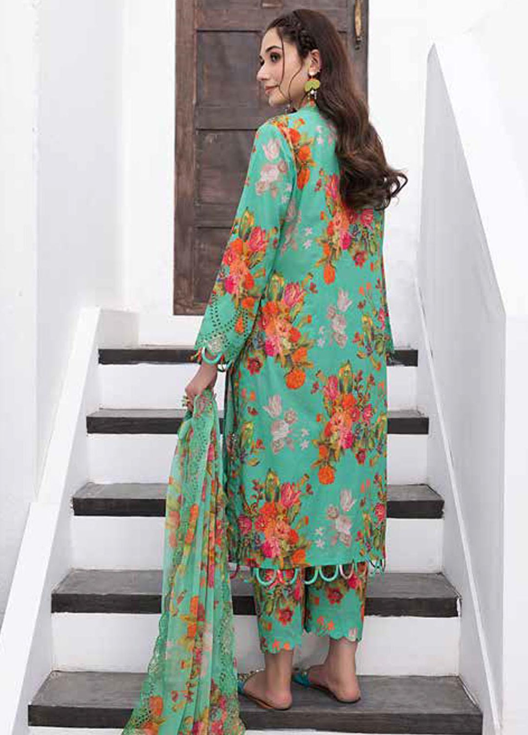 Rang-e-Bahaar By Charizma Embroidered Lawn Suits Unstitched 3 Piece CRZ23RB-V2 CRB-15 - Spring / Summer Collection