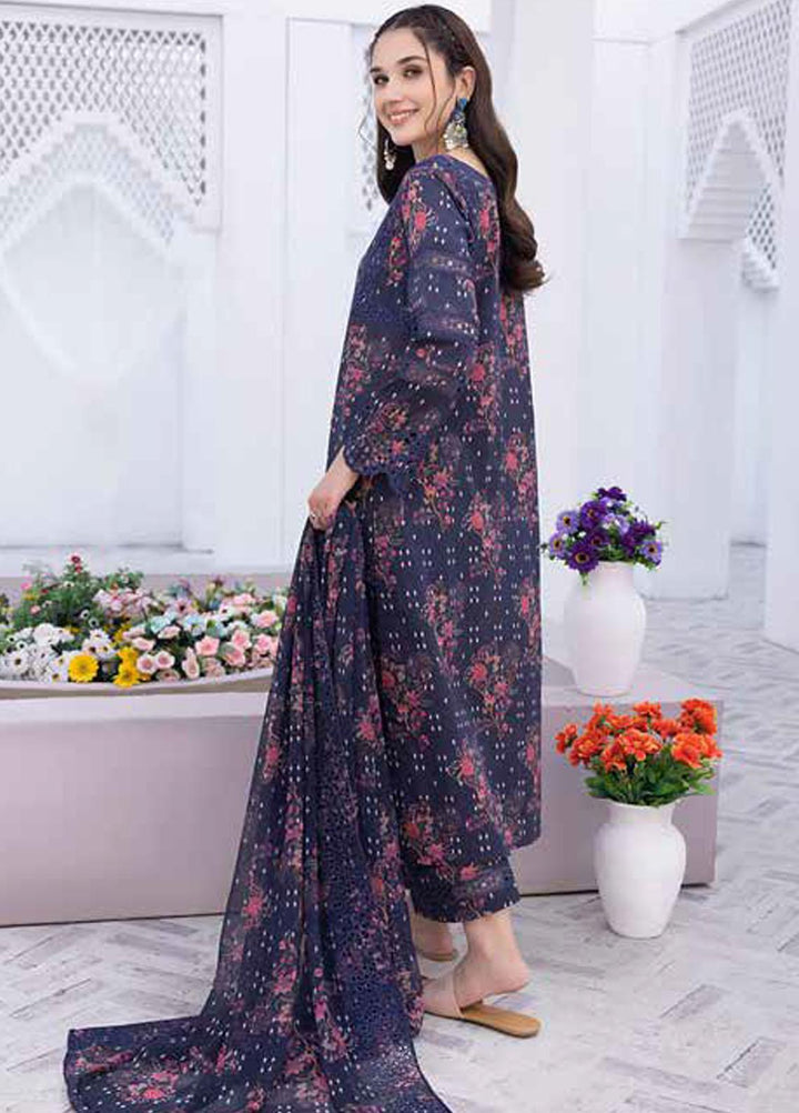 Rang-e-Bahaar By Charizma Embroidered Lawn Suits Unstitched 3 Piece CRZ23RB-V2 CRB-16 - Spring / Summer Collection