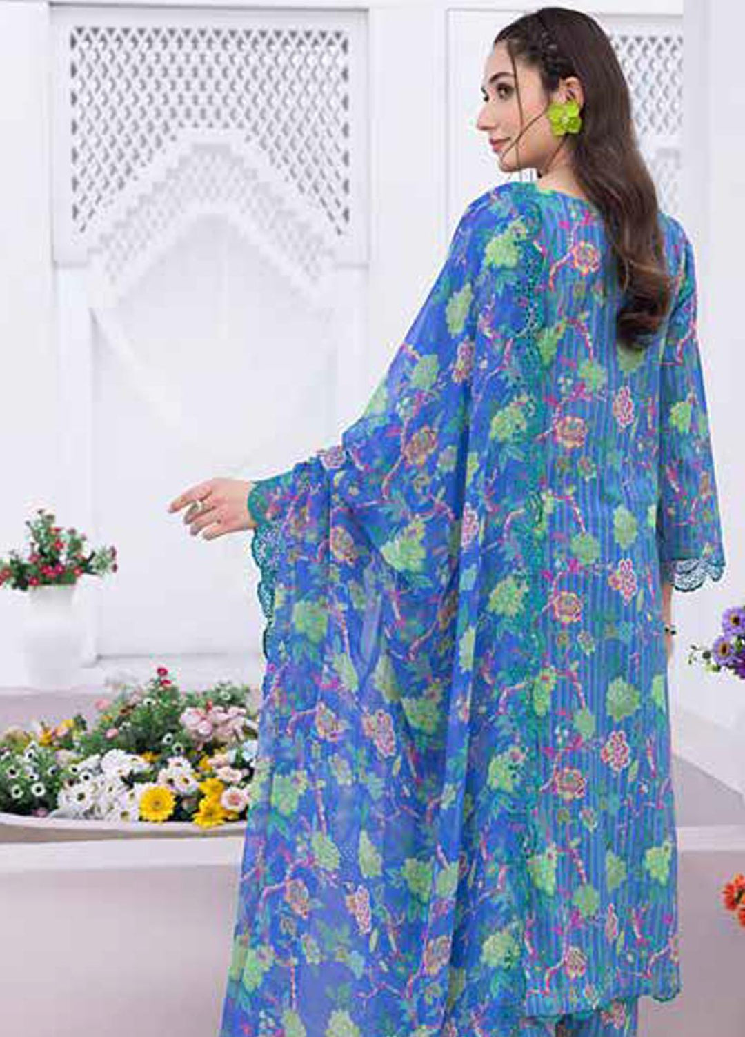 Rang-e-Bahaar By Charizma Embroidered Lawn Suits Unstitched 3 Piece CRZ23RB-V2 CRB-17 - Spring / Summer Collection