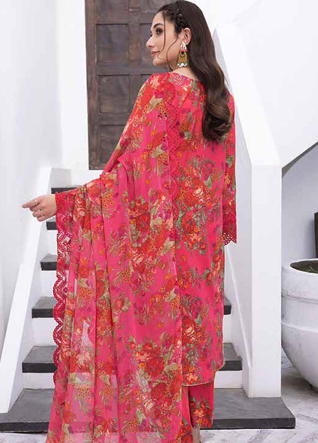 Rang-e-Bahaar By Charizma Embroidered Lawn Suits Unstitched 3 Piece CRZ23RB-V2 CRB-19 - Spring / Summer Collection