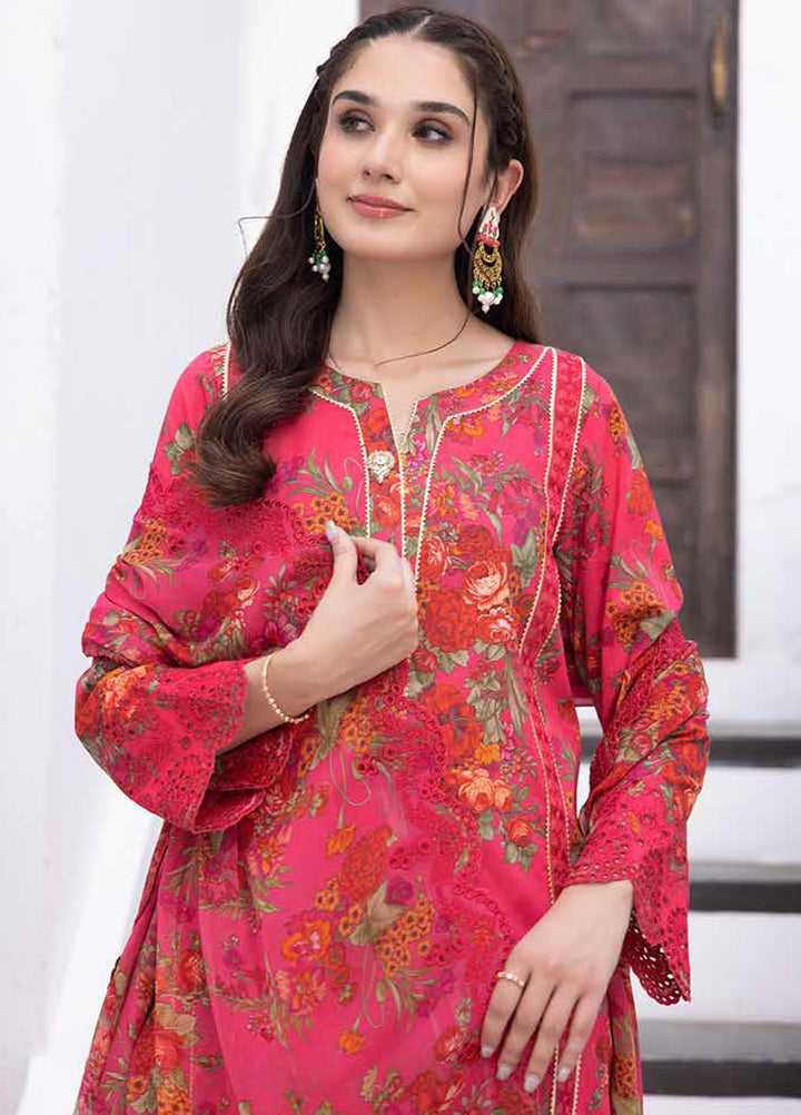 Rang-e-Bahaar By Charizma Embroidered Lawn Suits Unstitched 3 Piece CRZ23RB-V2 CRB-19 - Spring / Summer Collection