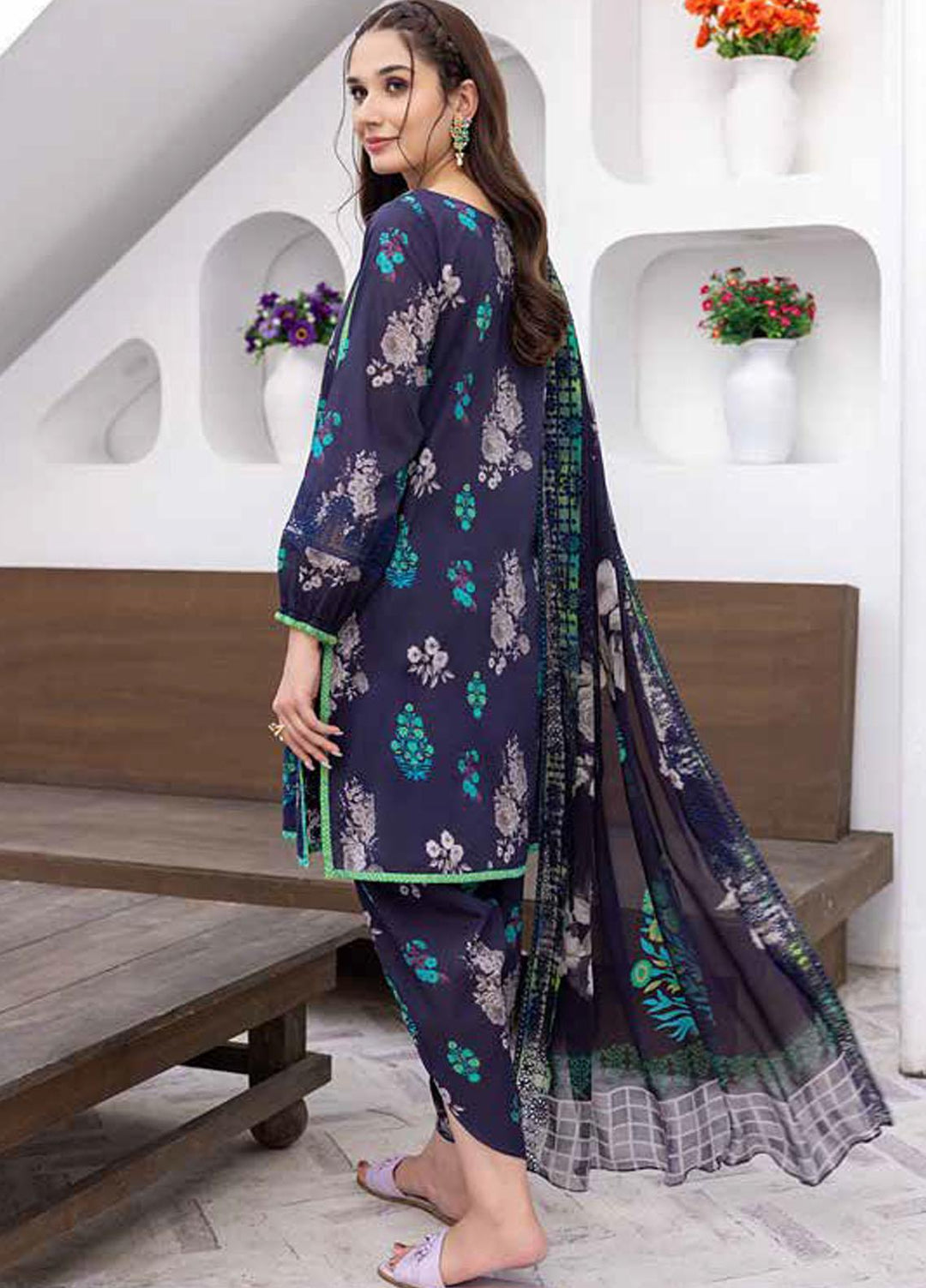 Rang-e-Bahaar By Charizma Embroidered Lawn Suits Unstitched 3 Piece CRZ23RB-V2 CRB-20 - Spring / Summer Collection