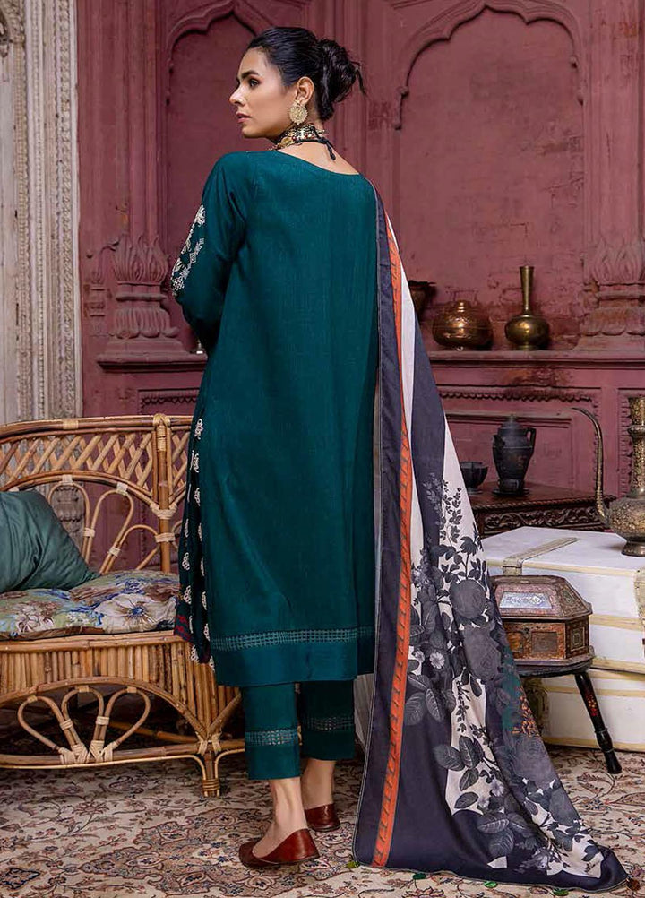 Charizma Embroidered Leather Suits Unstitched 3 Piece CRZ21RL RMW-01 - Winter Collection