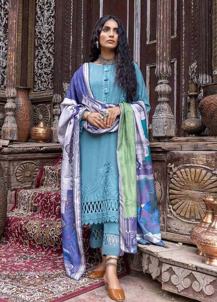 Charizma Embroidered Leather Suits Unstitched 3 Piece CRZ21RL RMW-03 - Winter Collection