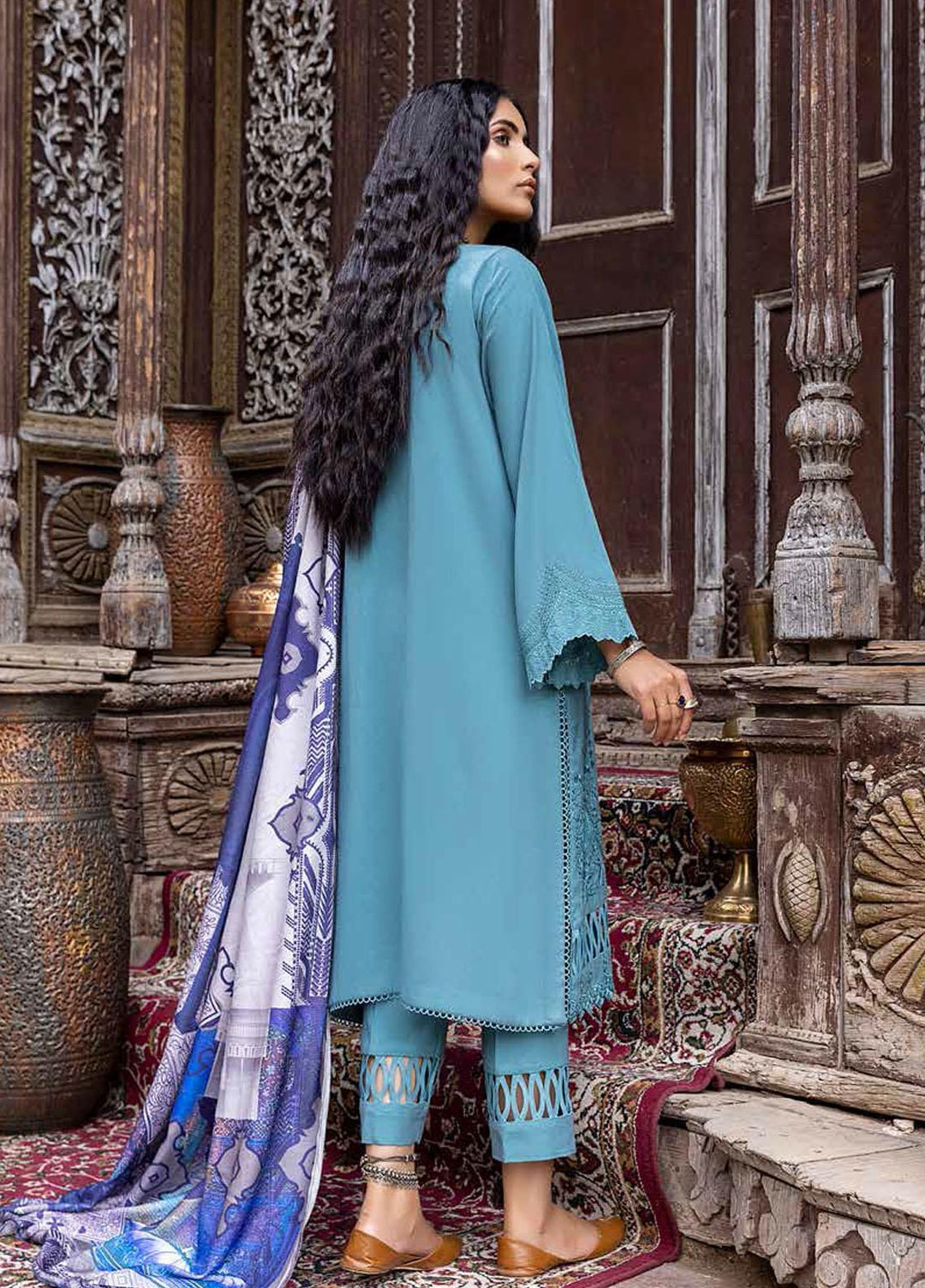 Charizma Embroidered Leather Suits Unstitched 3 Piece CRZ21RL RMW-03 - Winter Collection