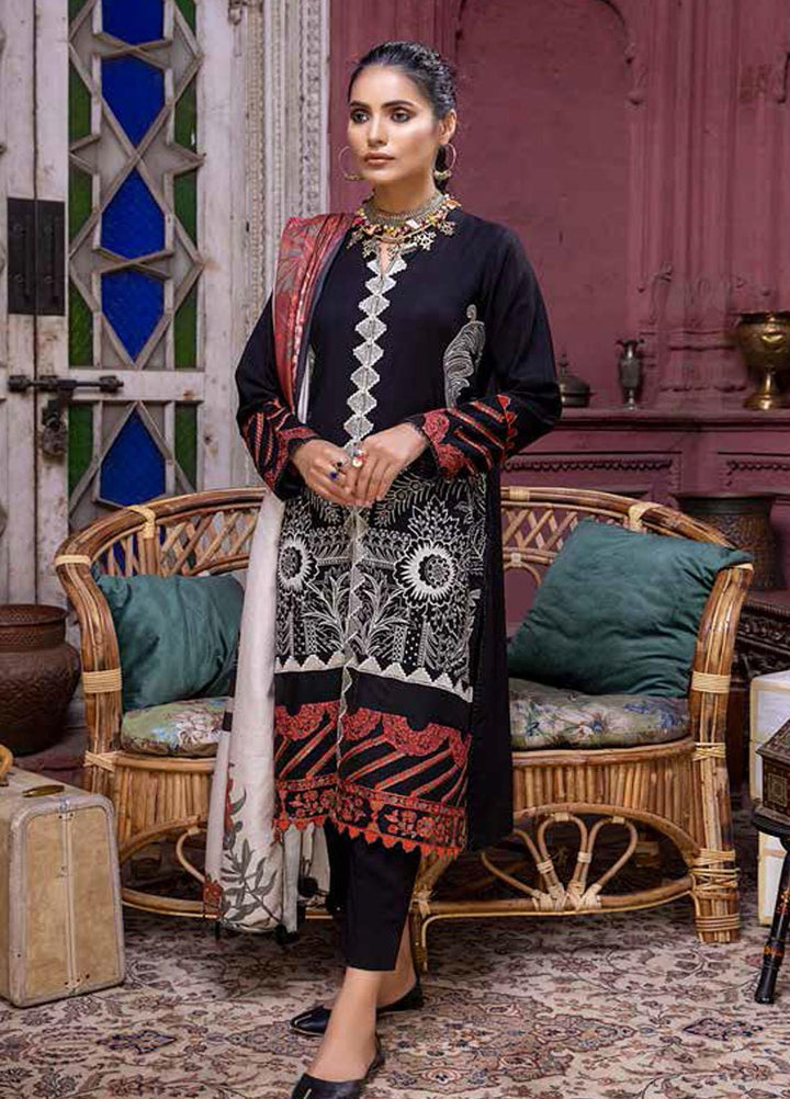 Charizma Embroidered Leather Suits Unstitched 3 Piece CRZ21RL RMW-04 - Winter Collection