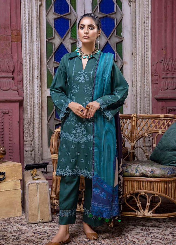 Charizma Embroidered Leather Suits Unstitched 3 Piece CRZ21RL RMW-06 - Winter Collection