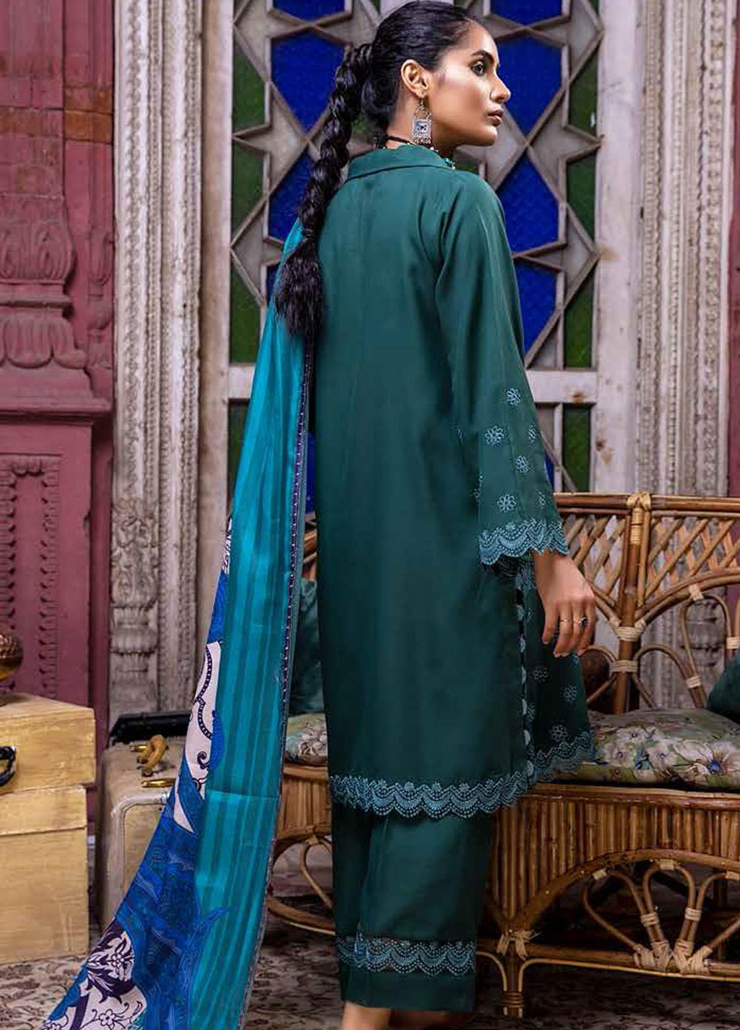 Charizma Embroidered Leather Suits Unstitched 3 Piece CRZ21RL RMW-06 - Winter Collection