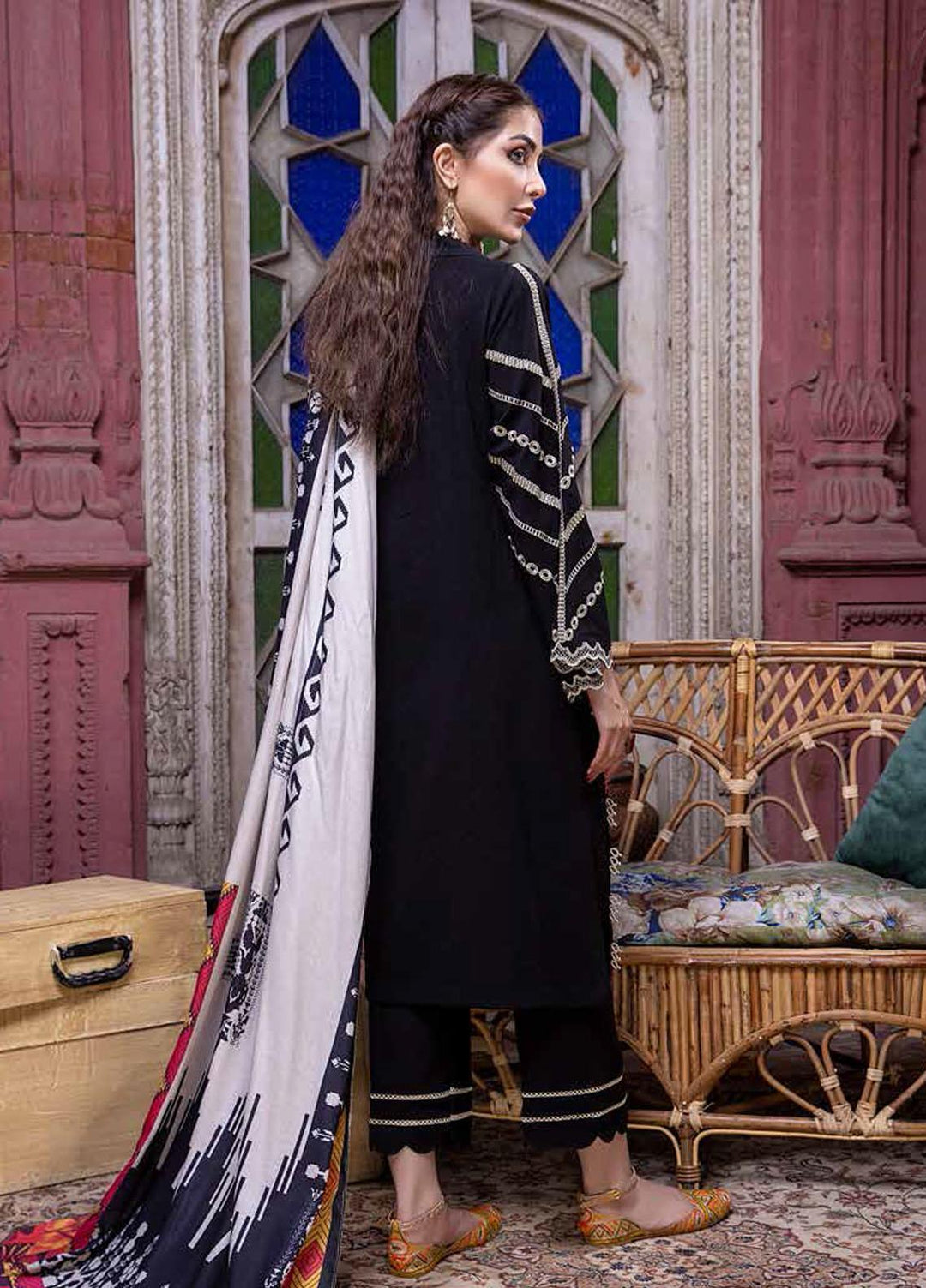 Charizma Embroidered Leather Suits Unstitched 3 Piece CRZ21RL RMW-09 - Winter Collection