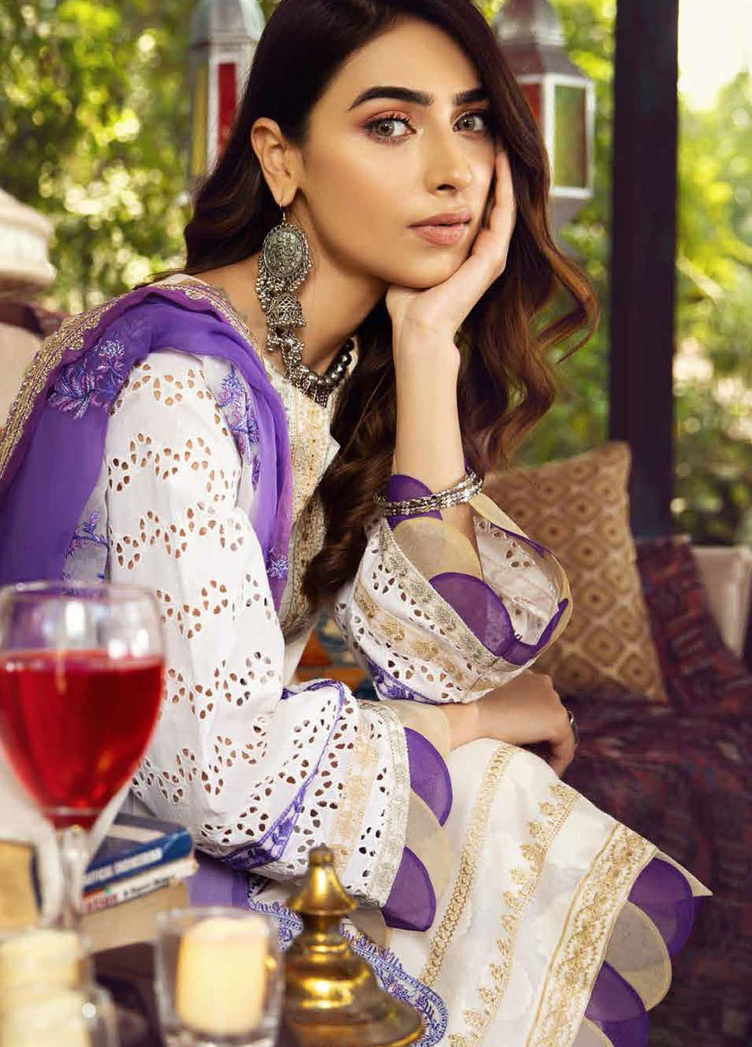 Charizma Embroidered Lawn Suits Unstitched 3 Piece CRZ21BN EBL-03 - Summer Collection