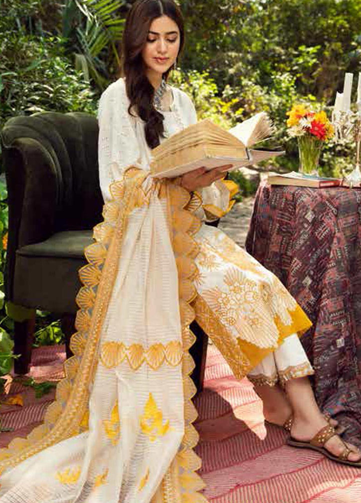 Charizma Embroidered Lawn Suits Unstitched 3 Piece CRZ21BN EBL-04 - Summer Collection