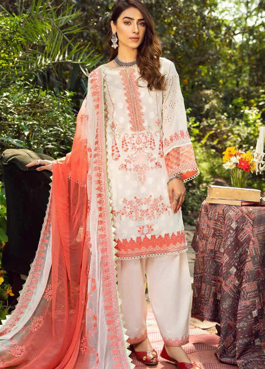 Charizma Embroidered Lawn Suits Unstitched 3 Piece CRZ21BN EBL-05 - Summer Collection