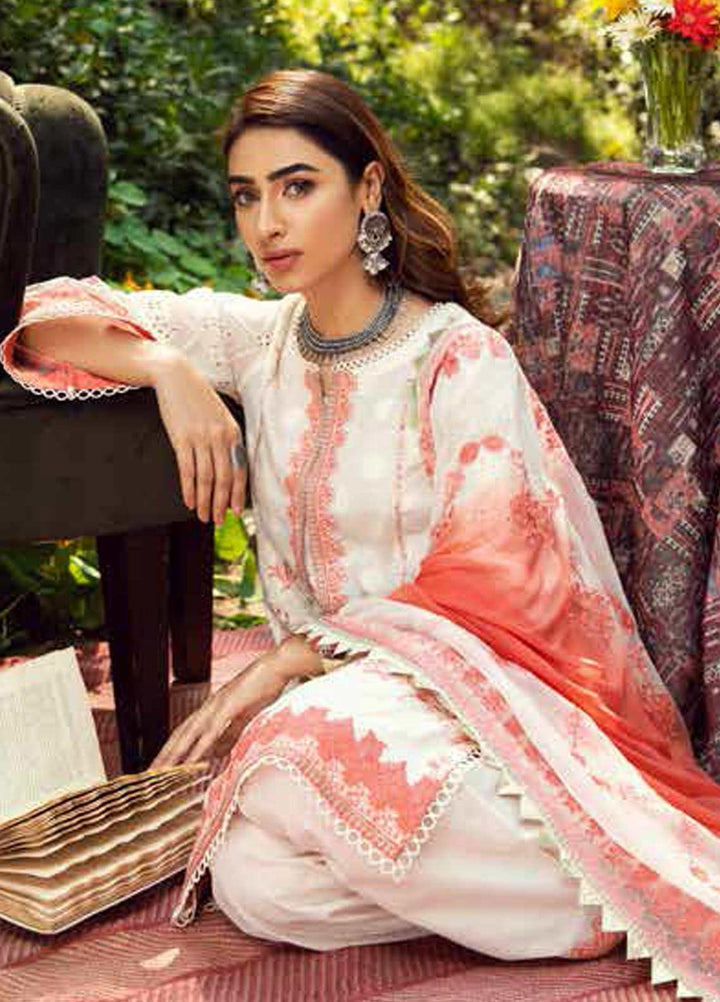 Charizma Embroidered Lawn Suits Unstitched 3 Piece CRZ21BN EBL-05 - Summer Collection