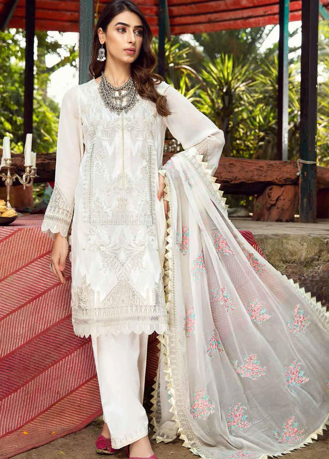 Charizma Embroidered Lawn Suits Unstitched 3 Piece CRZ21BN EBL-07 - Summer Collection