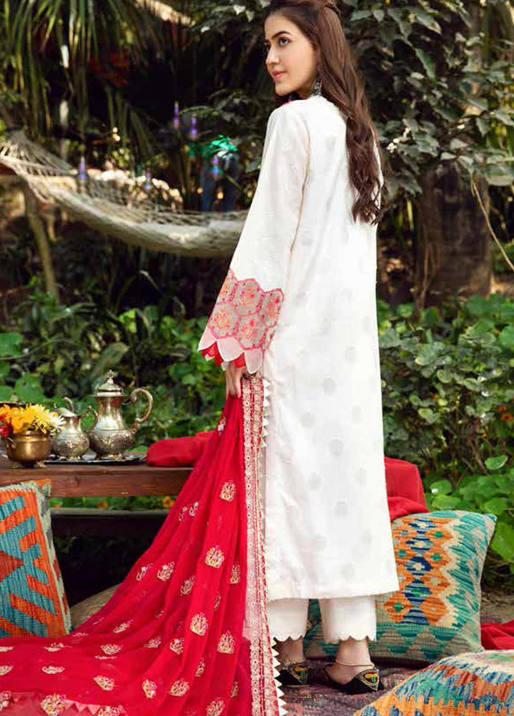 Charizma Embroidered Lawn Suits Unstitched 3 Piece CRZ21BN EBL-09 - Summer Collection
