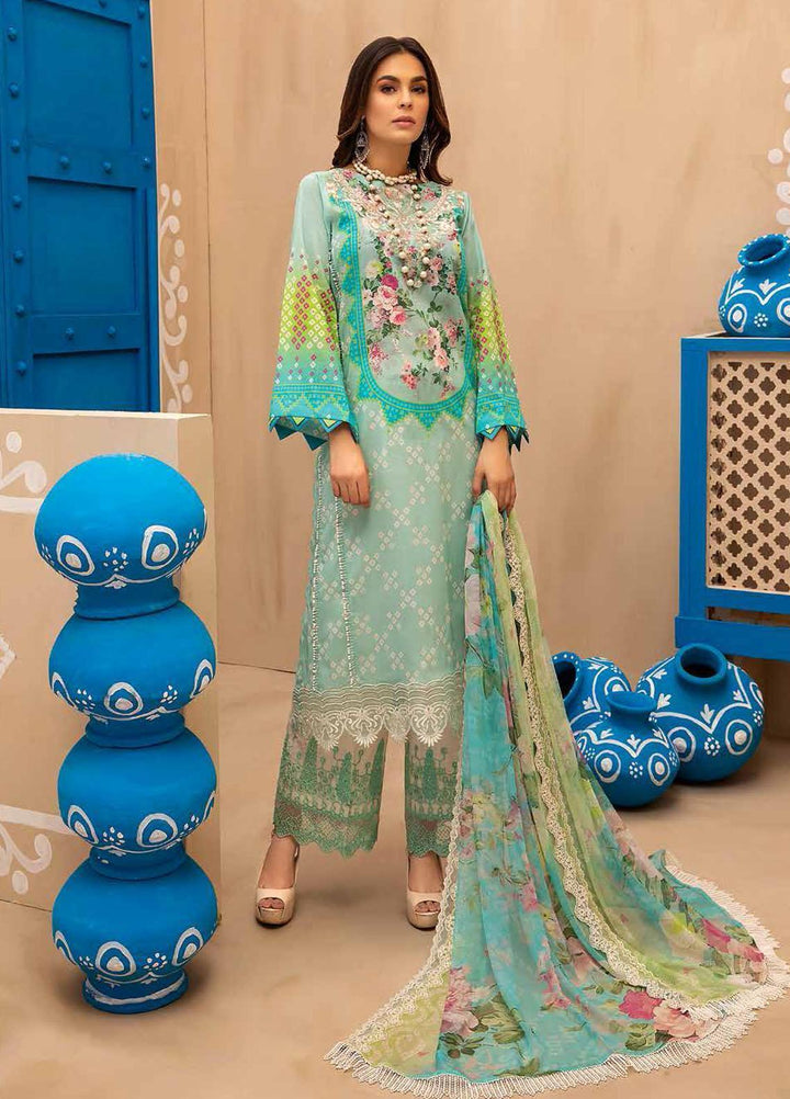 Chunri By Charizma Embroidered Lawn Suits Unstitched 3 Piece CRZ21CH 01 - Luxury Collection