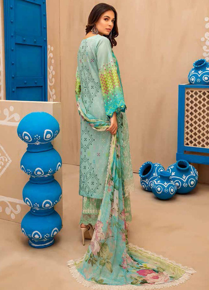 Chunri By Charizma Embroidered Lawn Suits Unstitched 3 Piece CRZ21CH 01 - Luxury Collection