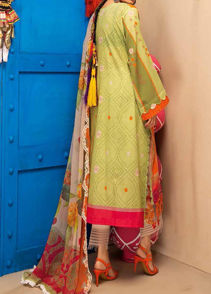 Chunri By Charizma Embroidered Lawn Suits Unstitched 3 Piece CRZ21CH 03 - Luxury Collection