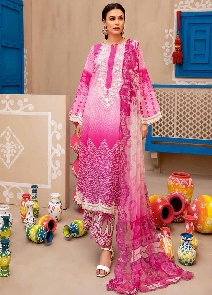 Chunri By Charizma Embroidered Lawn Suits Unstitched 3 Piece CRZ21CH 06 - Luxury Collection