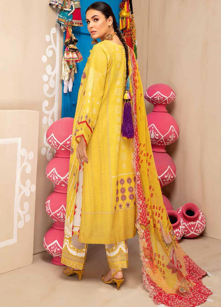 Chunri By Charizma Embroidered Lawn Suits Unstitched 3 Piece CRZ21CH 07 - Luxury Collection