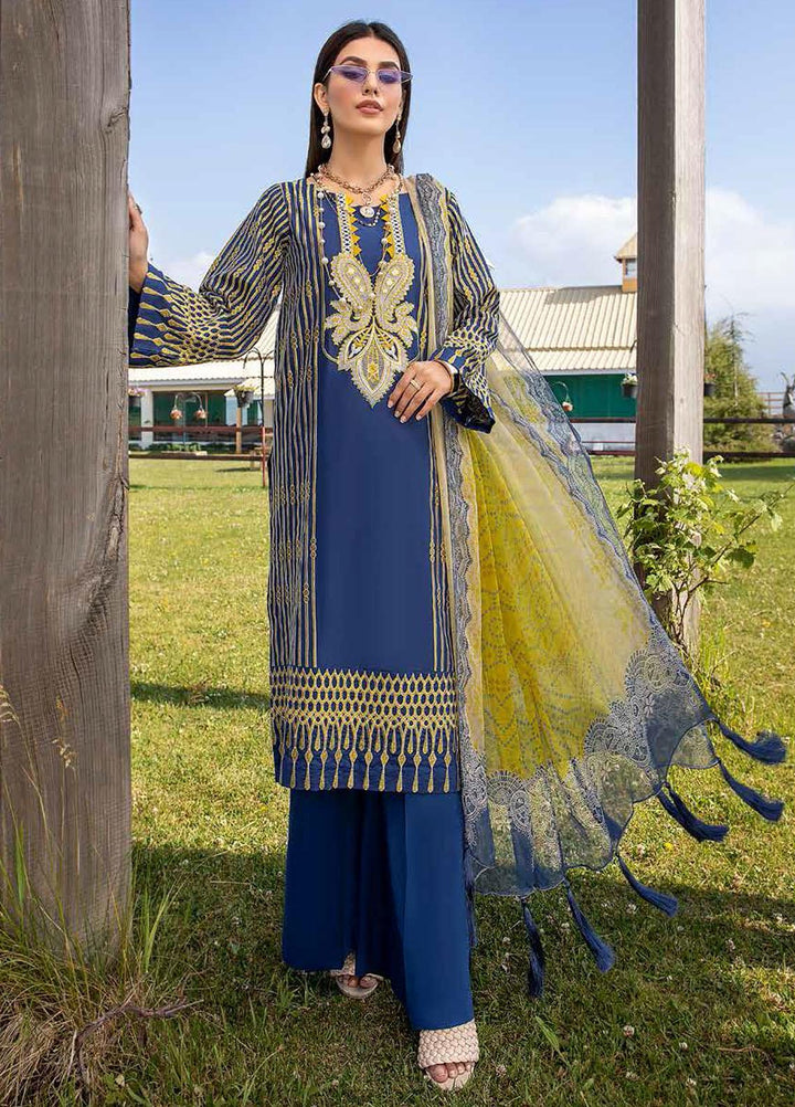 Charizma Embroidered Lawn Suits Unstitched 3 Piece CRZ21LS CSL-01 - Summer Collection