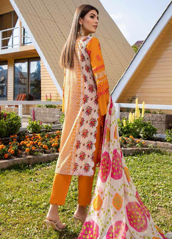 Charizma Embroidered Lawn Suits Unstitched 3 Piece CRZ21LS CSL-02 - Summer Collection