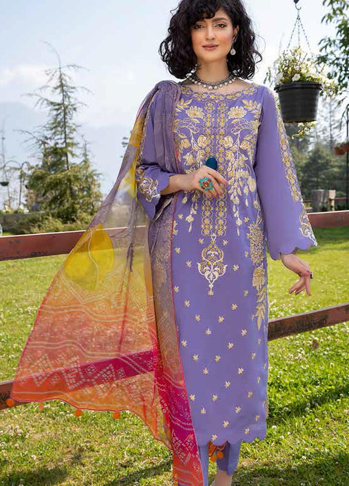 Charizma Embroidered Lawn Suits Unstitched 3 Piece CRZ21LS CSL-03 - Summer Collection