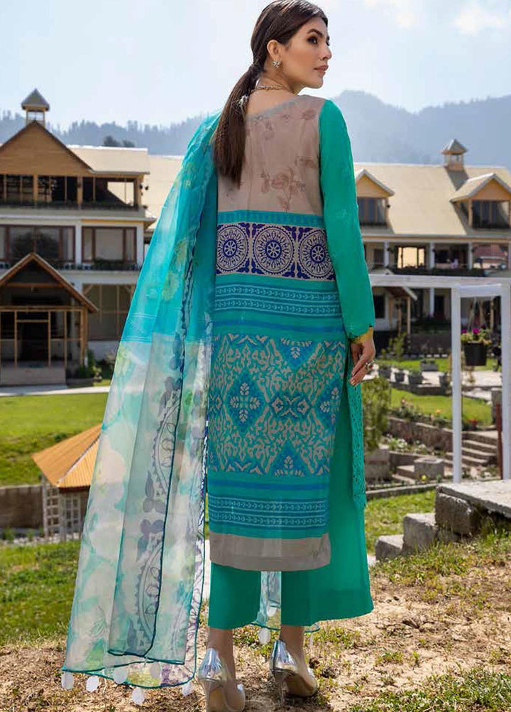 Charizma Embroidered Lawn Suits Unstitched 3 Piece CRZ21LS CSL-04 - Summer Collection