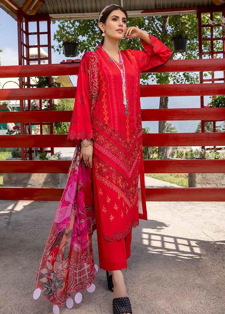 Charizma Embroidered Lawn Suits Unstitched 3 Piece CRZ21LS CSL-06 - Summer Collection