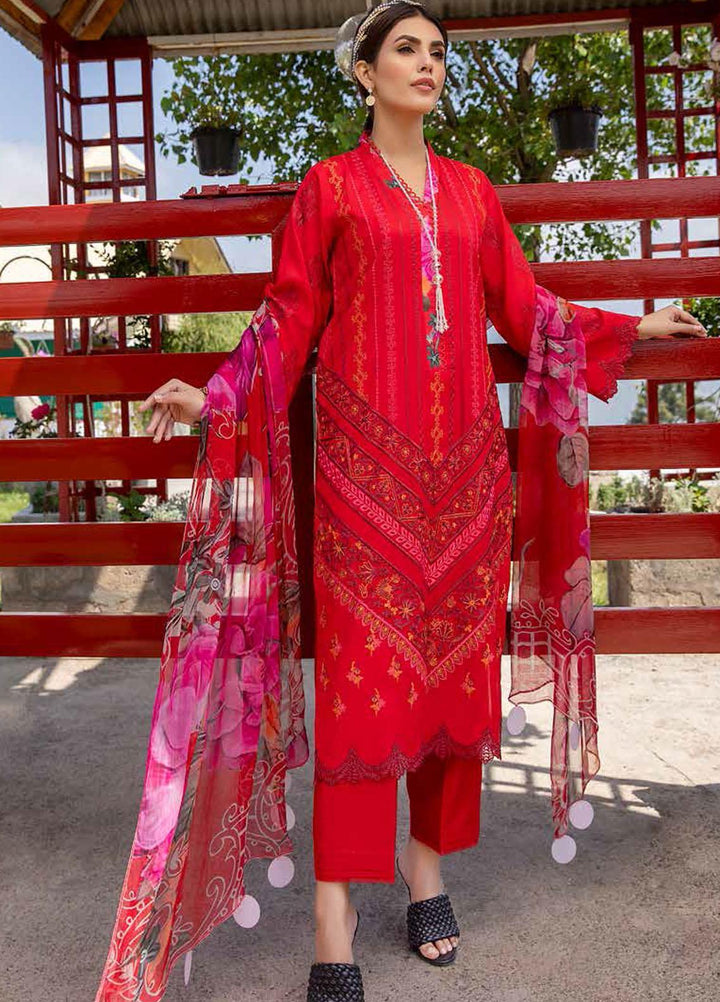 Charizma Embroidered Lawn Suits Unstitched 3 Piece CRZ21LS CSL-06 - Summer Collection