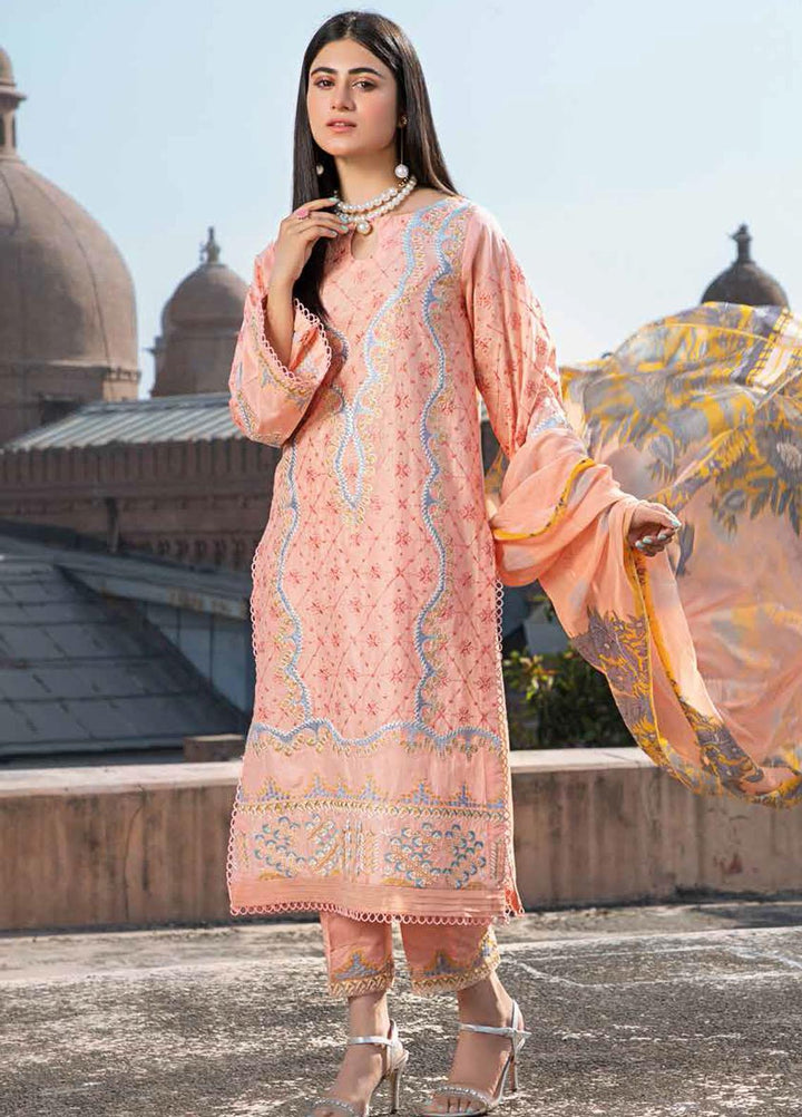 Charizma Embroidered Lawn Suits Unstitched 3 Piece CRZ21LS CSL-07 - Summer Collection