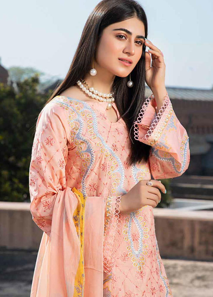 Charizma Embroidered Lawn Suits Unstitched 3 Piece CRZ21LS CSL-07 - Summer Collection