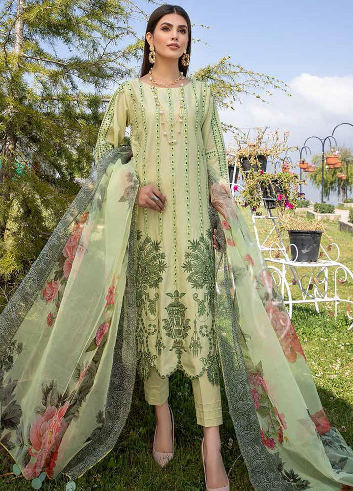 Charizma Embroidered Lawn Suits Unstitched 3 Piece CRZ21LS CSL-08 - Summer Collection