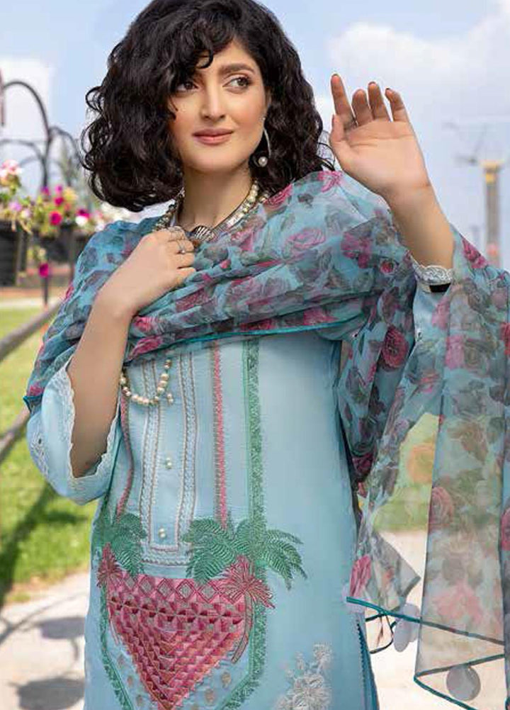 Charizma Embroidered Lawn Suits Unstitched 3 Piece CRZ21LS CSL-09 - Summer Collection