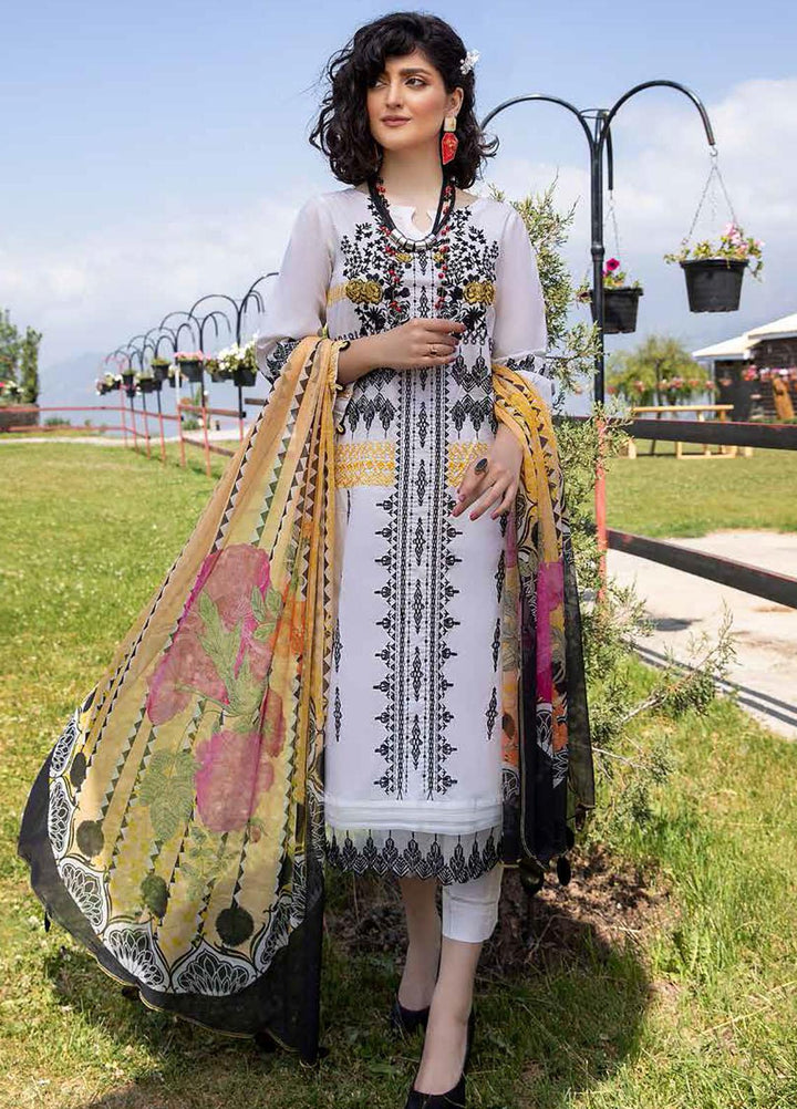 Charizma Embroidered Lawn Suits Unstitched 3 Piece CRZ21LS CSL-11 - Summer Collection