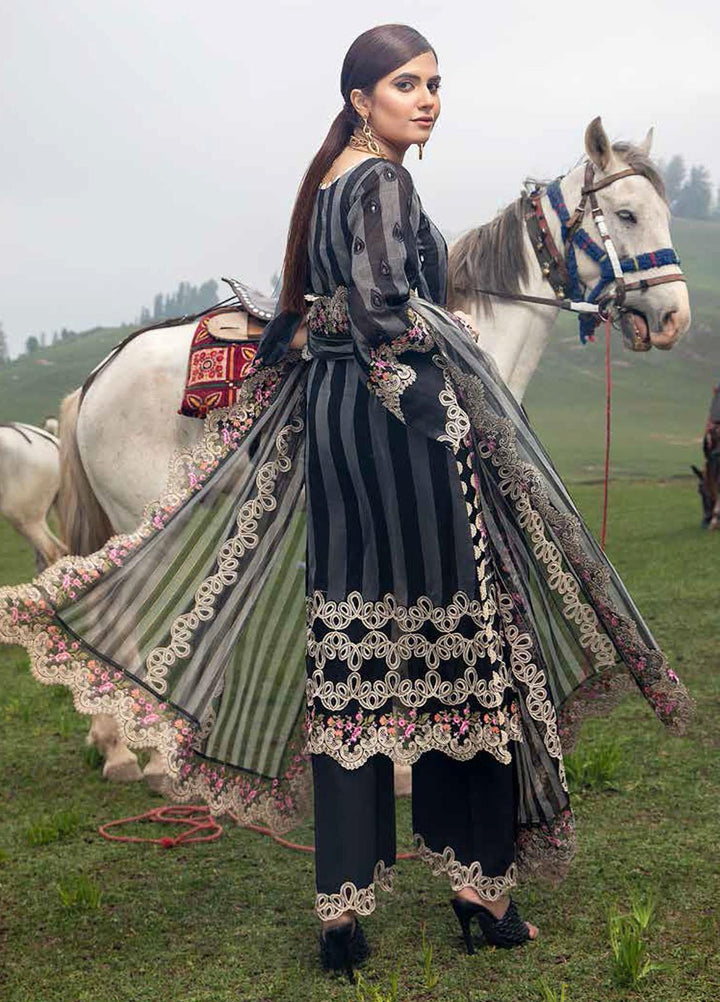 Charizma Embroidered Lawn Suits Unstitched 3 Piece CRZ21SM ED-09 - Festive Collection