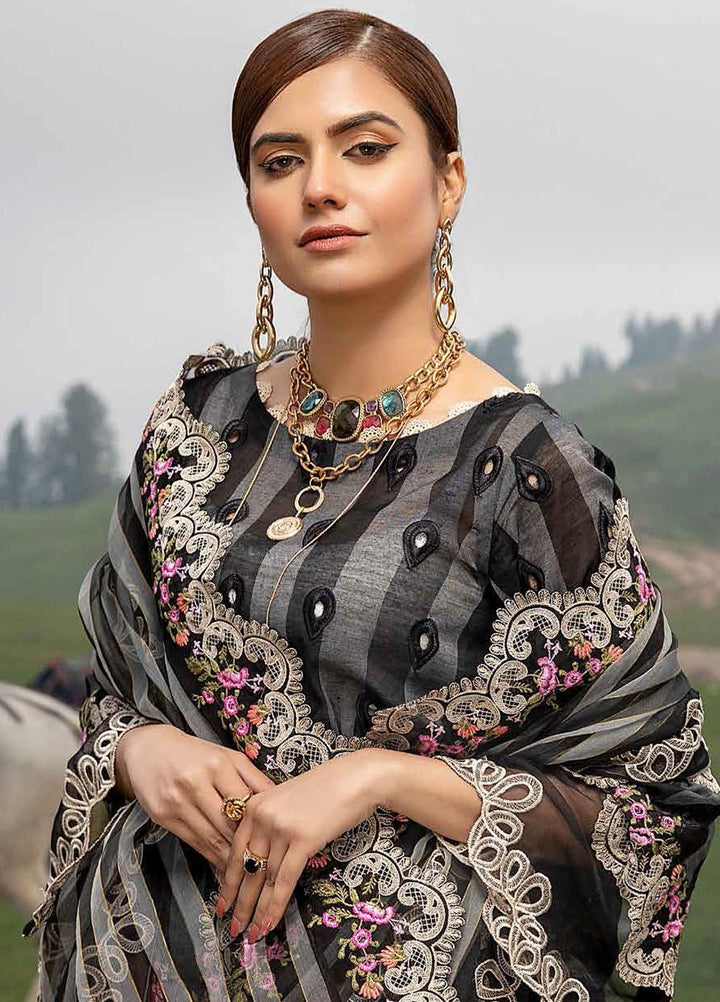 Charizma Embroidered Lawn Suits Unstitched 3 Piece CRZ21SM ED-09 - Festive Collection