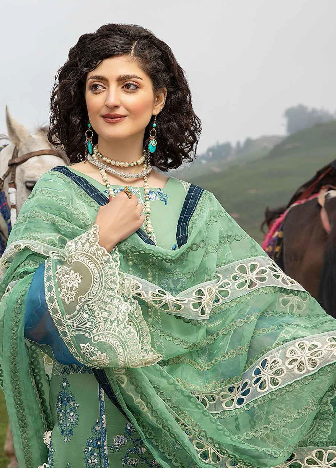 Charizma Embroidered Lawn Suits Unstitched 3 Piece CRZ21SM ED-10 - Festive Collection