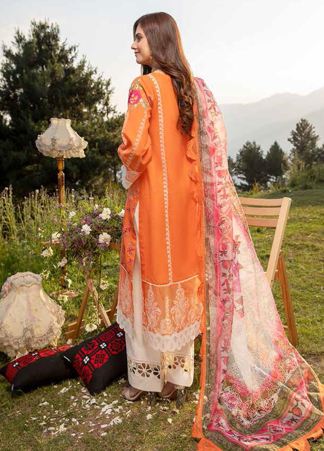 Charizma Embroidered Lawn Suits Unstitched 3 Piece CRZ21SM ED-13 - Festive Collection