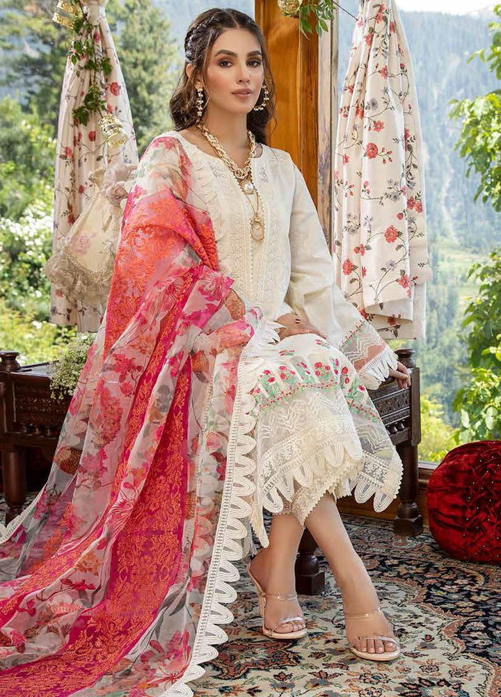 Charizma Embroidered Lawn Suits Unstitched 3 Piece CRZ21SM ED-14 - Festive Collection