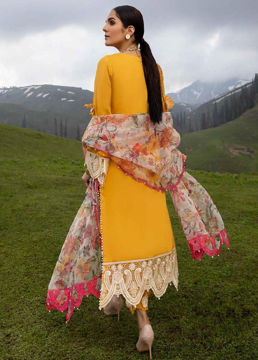 Charizma Embroidered Lawn Suits Unstitched 3 Piece CRZ21SM ED-15 - Festive Collection