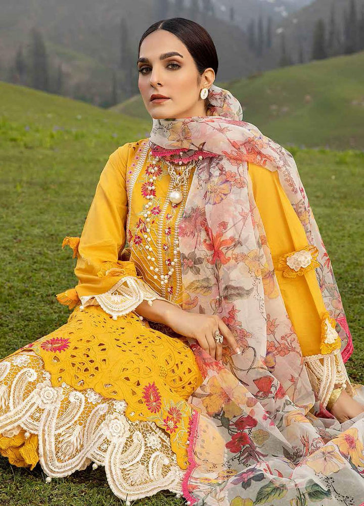 Charizma Embroidered Lawn Suits Unstitched 3 Piece CRZ21SM ED-15 - Festive Collection