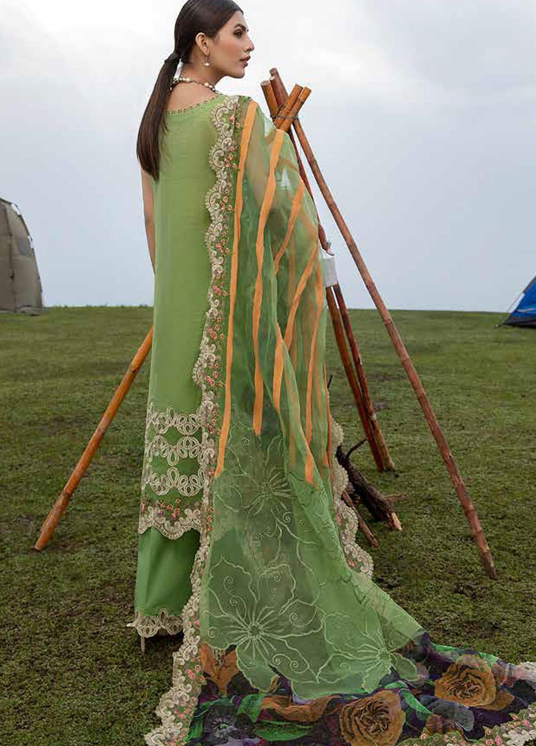 Charizma Embroidered Lawn Suits Unstitched 3 Piece CRZ21SM ED-16 - Festive Collection